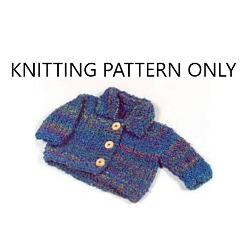 NWT Joanne Turcotte Plymouth Yarn Design S052 Collared Toddler Jacket Pattern