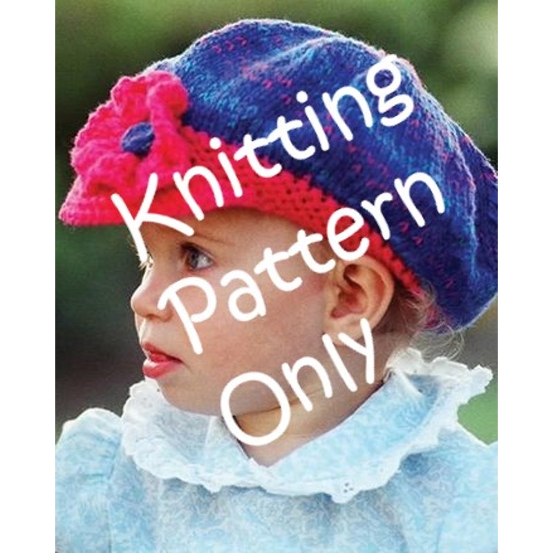 New Fiber Trends CH-2 Becca Joe's Cap Hat Beanie Child Knitting Pattern