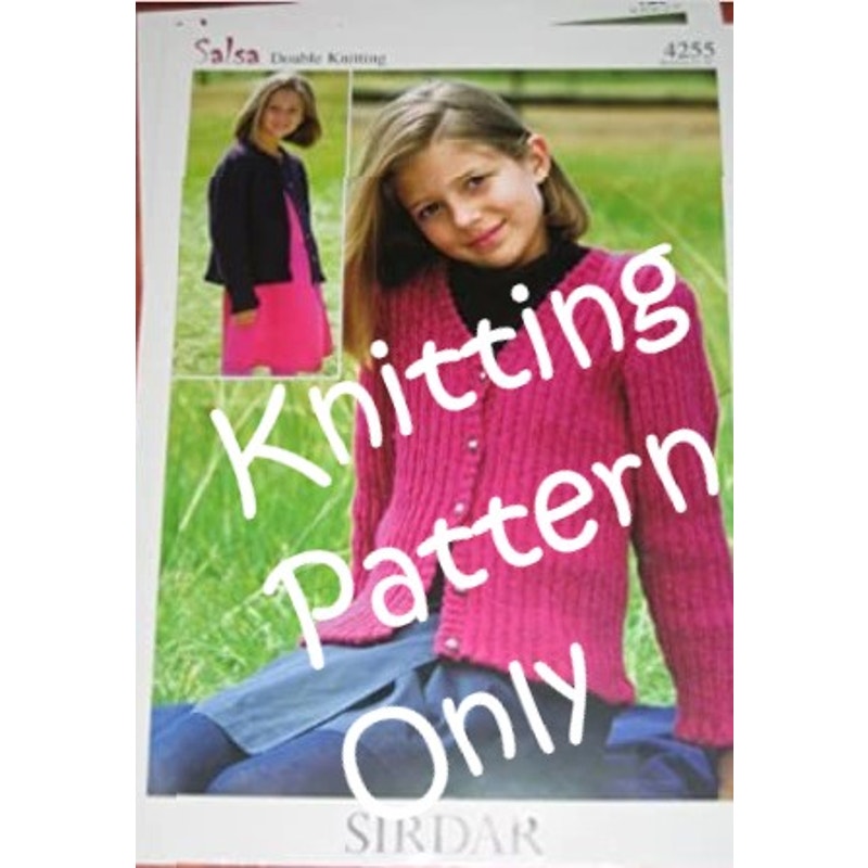 New Sirdar 4255 Salsa Child Cardigan Sweater Double Knitting Pattern