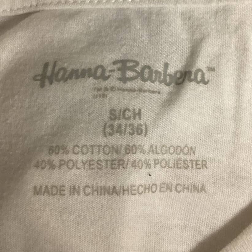 Hanna Barbera Tom and Jerry Small Long Sleeve Cotton Blend Crew Neck Tee Shirt