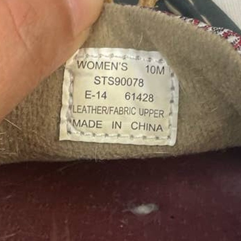 Sperry Top Sider Womens Size 10 Leather Side Laced Boat Shoes Slide On Loafers