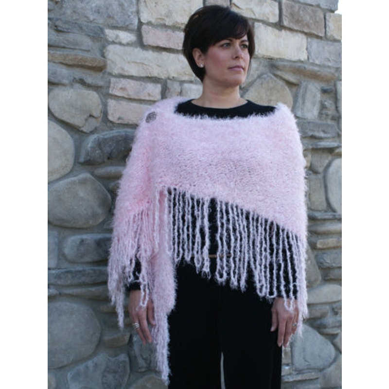 New Barbara Selesnick Keep It Simple KS109 Self-Fringing Shawl Knitting Pattern