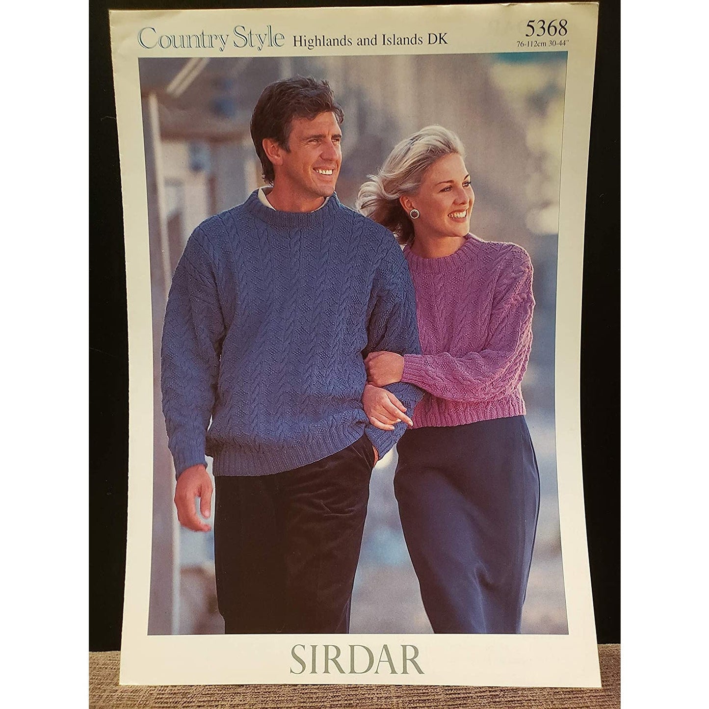 New Sirdar 5368 Country Style Highlands Island His Her Pullover Sweater Pattern