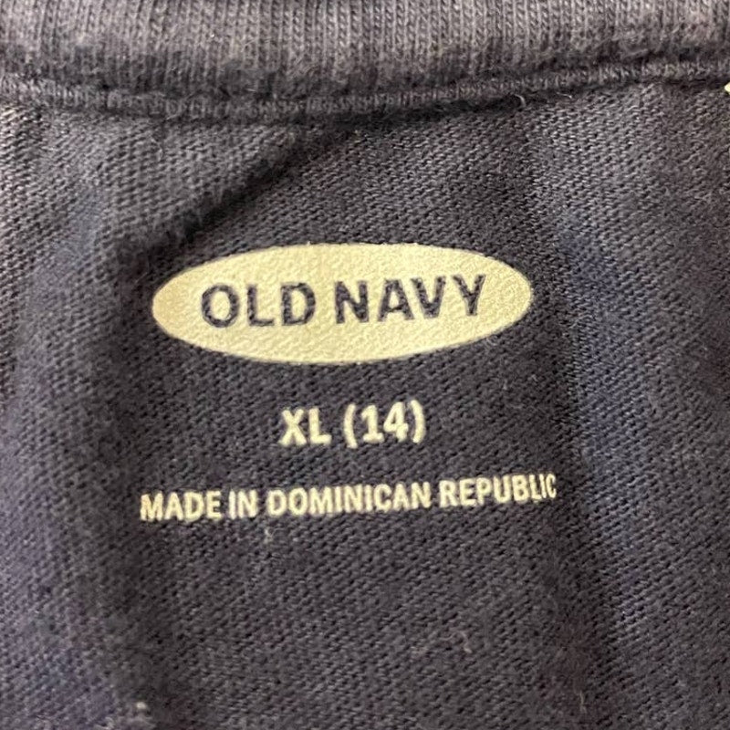 Old Navy Girls XL (14) You Can Change The World Long Sleeve Cotton Crew Neck Tee