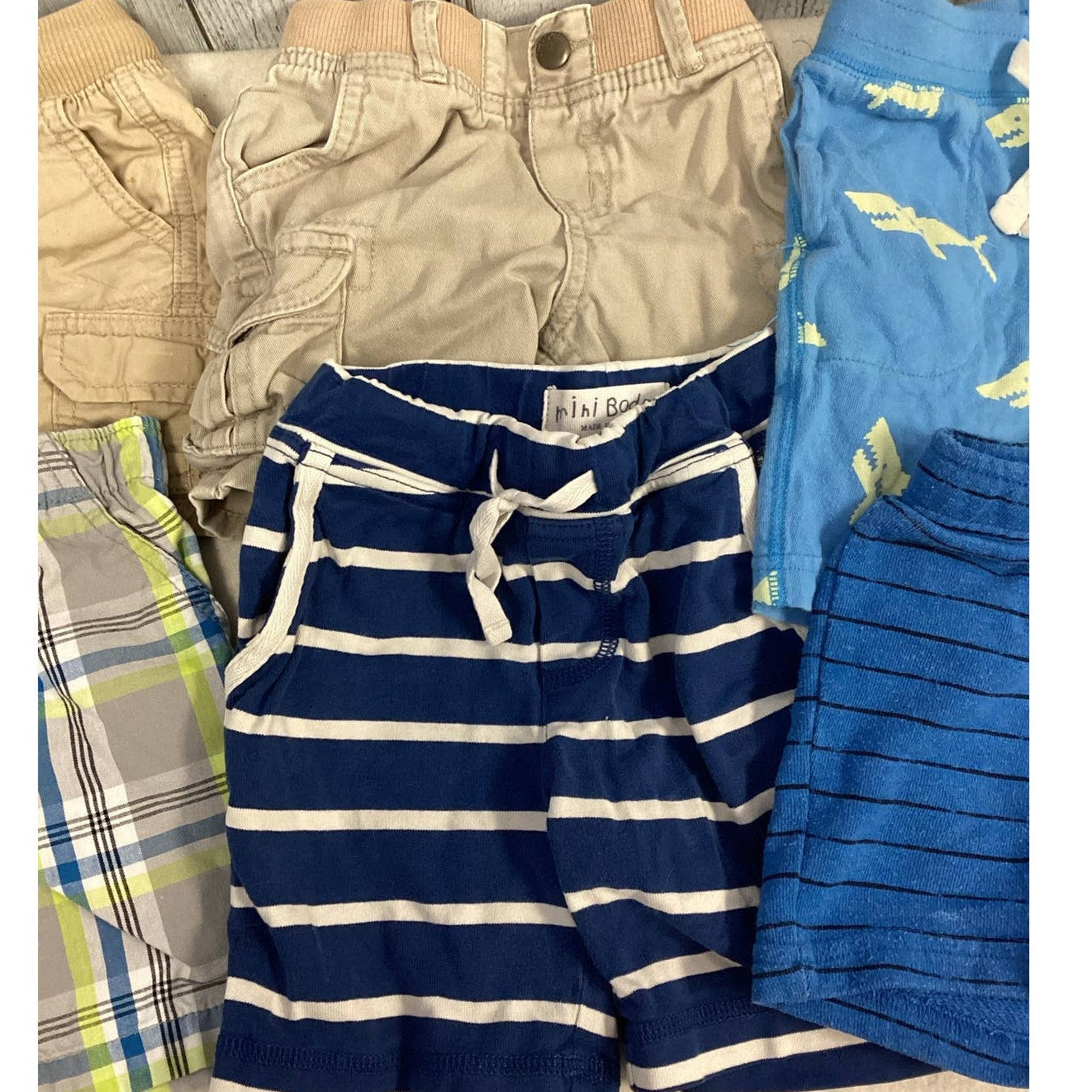 Lot of 7 Boys 18 Months Mini Boden Circo Old Navy Baby Gap Shorts PJ Bottoms