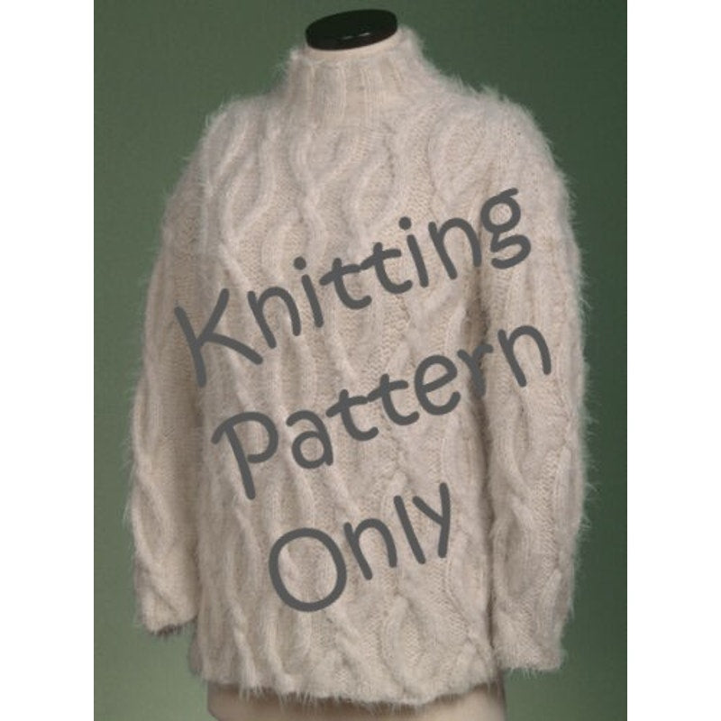 New Sue McCain Vermont Fiber Designs 125 Simple Cable Pullover Knitting Pattern