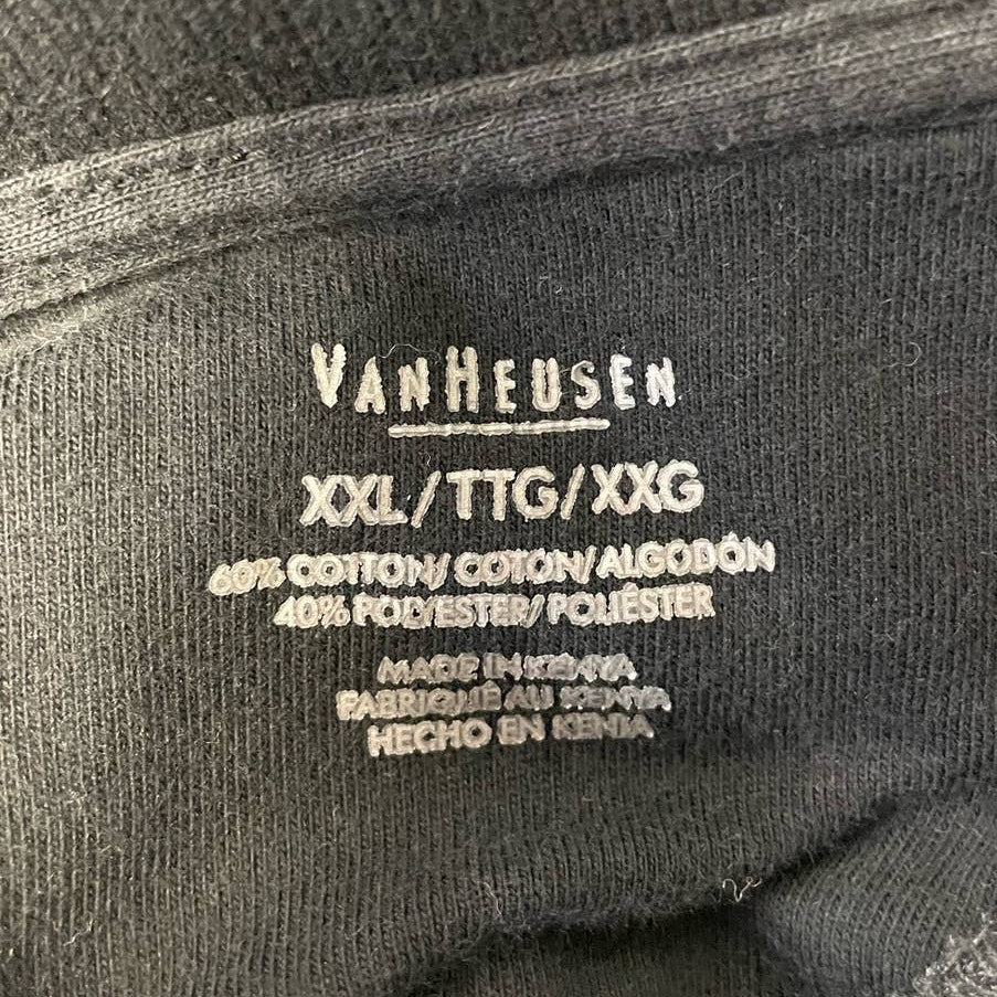 Van Heusen Mens XXL Long Sleeve 1/4 Zip Cotton Blend Pullover Sweatshirt