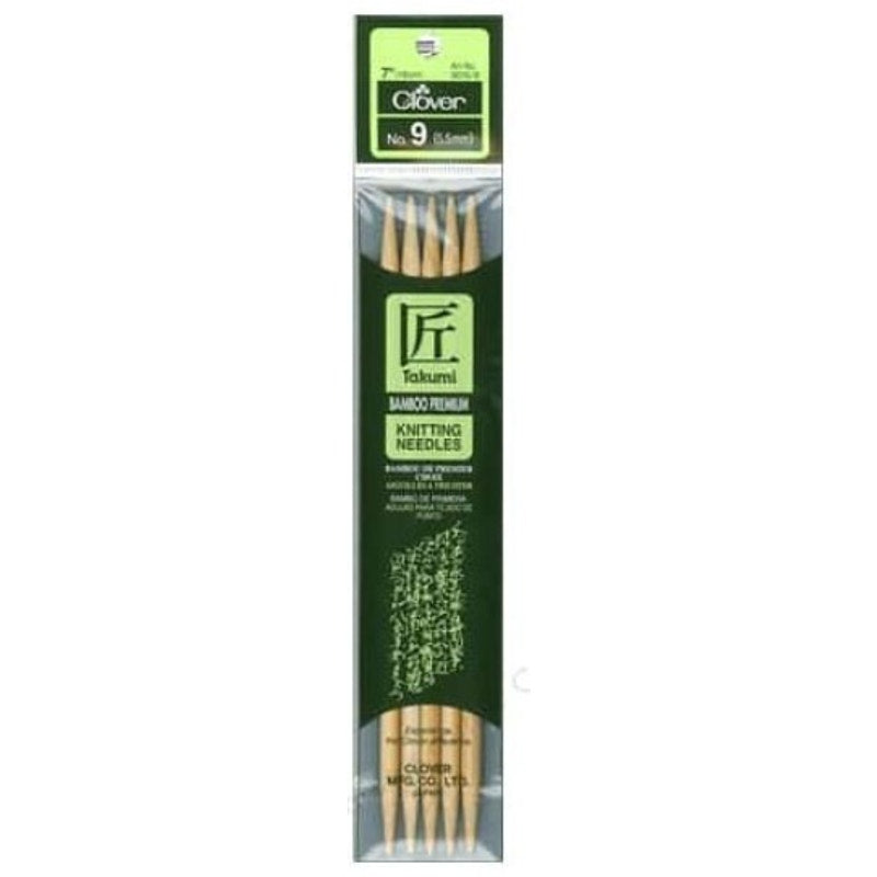 New Clover Bamboo 5 pc Knitting Needle Double Point 7 in. Size 9 (5.5mm)