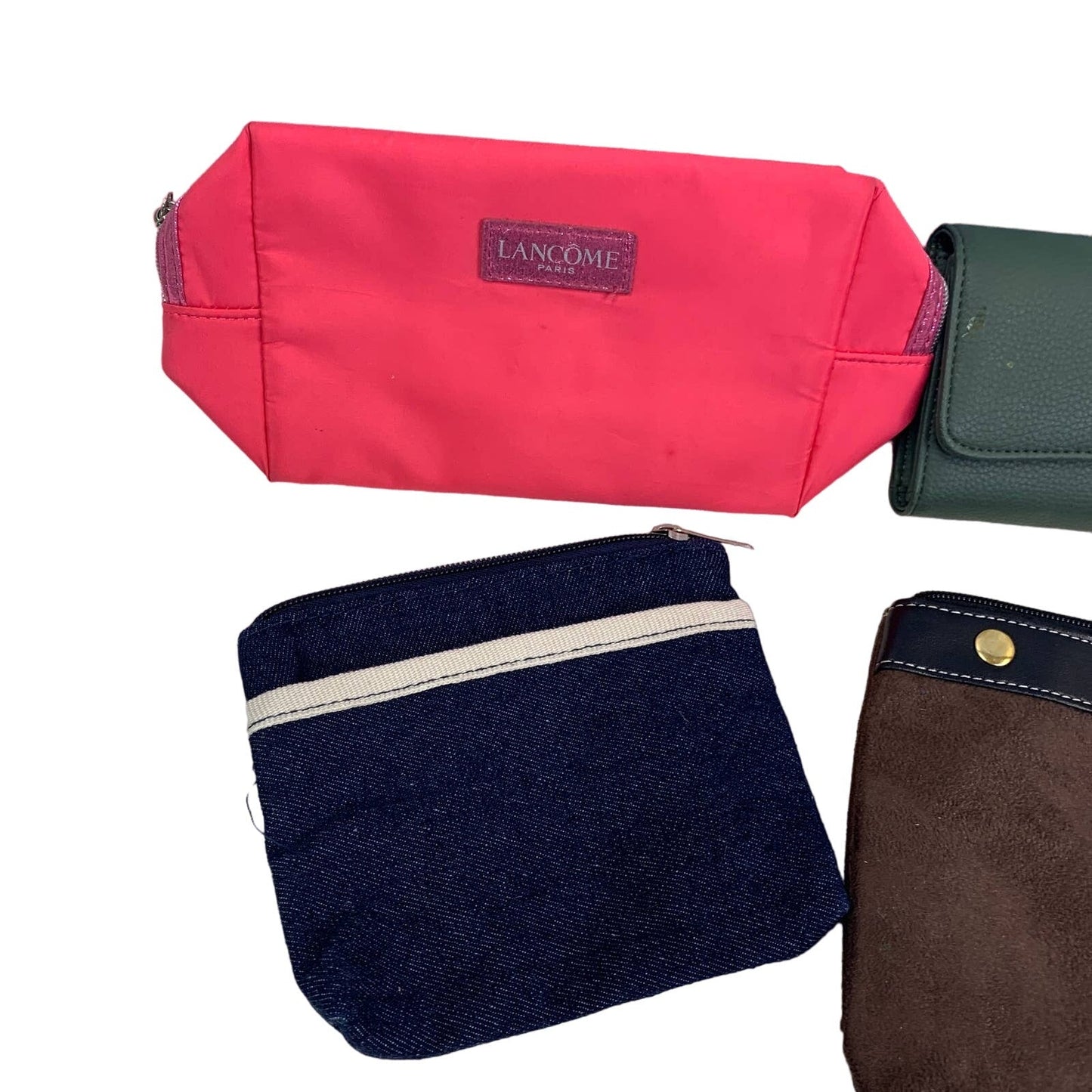 Lot of 4 Wallet Zipper Pouch Cosmetic Bag Coin Purse Mini Bags Cases