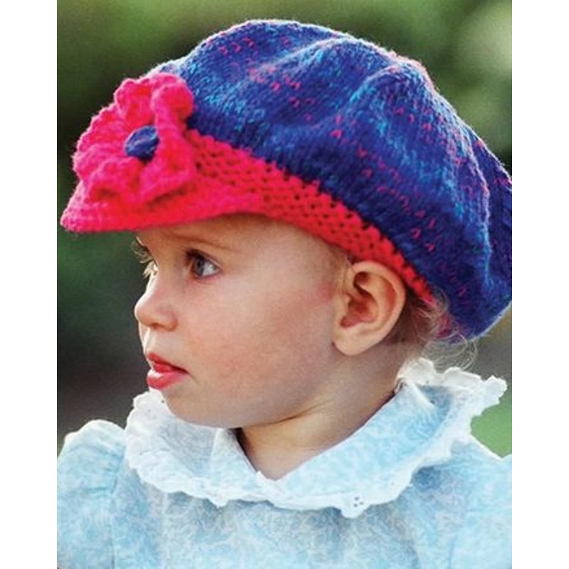 New Fiber Trends CH-2 Becca Joe's Cap Hat Beanie Child Knitting Pattern