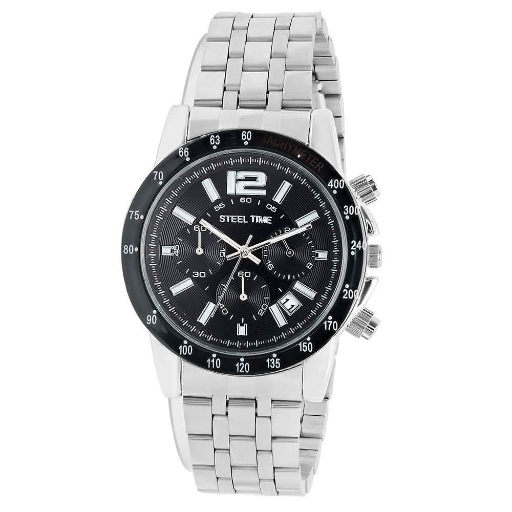 SteelTime Men's Stainless Steel Watches