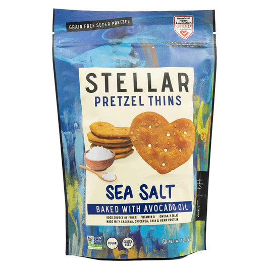 Stellar - 'Sea Salt' Vegan Pretzel Thins (7.2OZ)