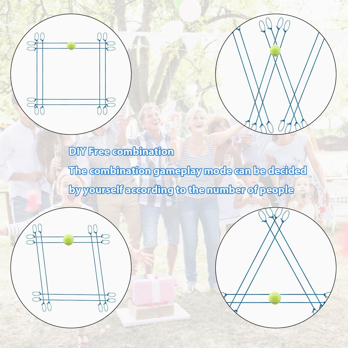 Teamwork Rope Track Game– Collaborative Ball Catch & Dribble Challenge