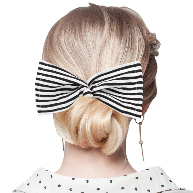 Striped Deft Bun Maker Hair Band
