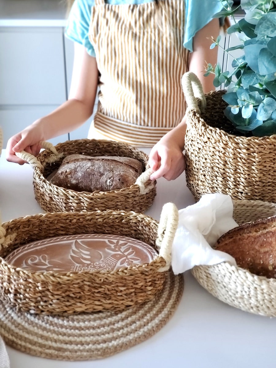 Bread Warmer & Basket - Bird Oval-2