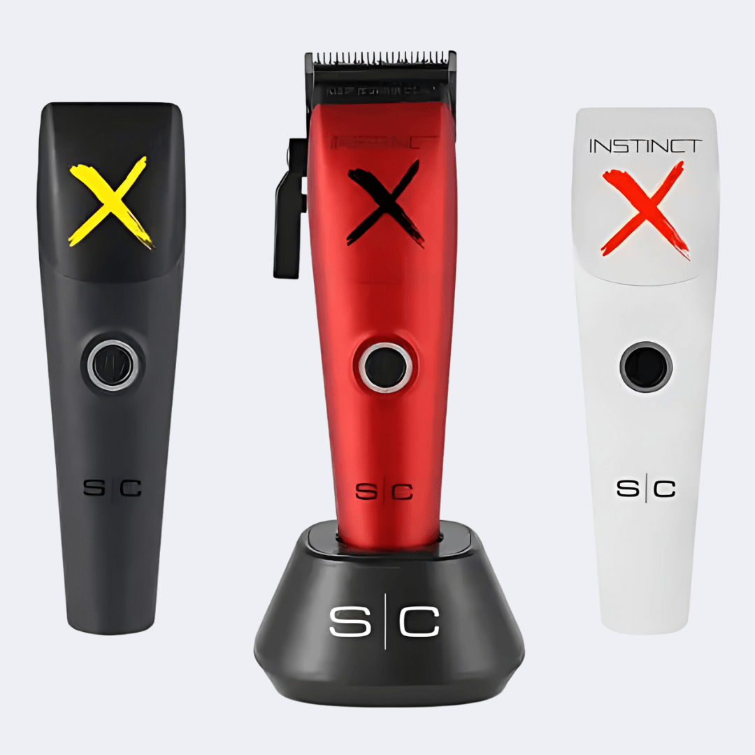 StyleCraft Instinct-X Cordless Hair Clipper with FREE Gamma Uno Shaver Black