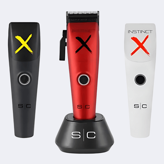StyleCraft Instinct-X Cordless Hair Clipper with FREE Gamma Uno Shaver Black