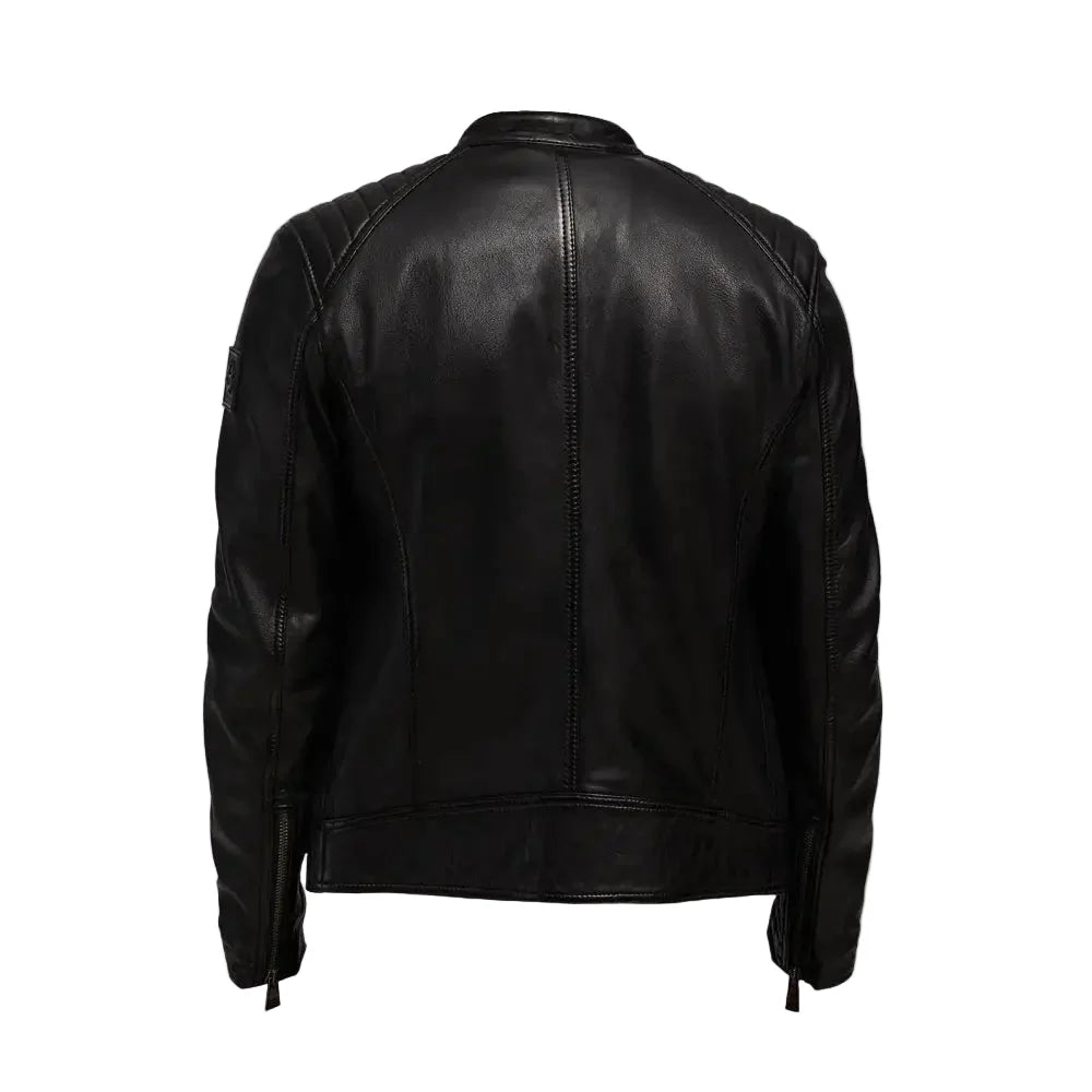 Men’s Classic Faux Leather Jacket-1