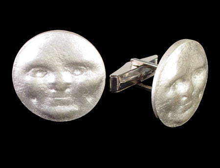 Someone to Watch Over Me-Sun/ Moon Cufflinks-Sterling with plate options-0