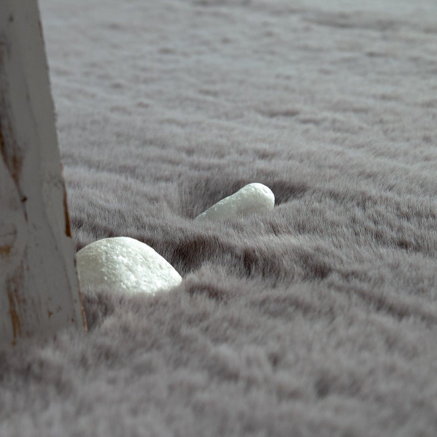 Super Soft Area Rug Fluffy High Pile Cosy Luxurious Touch in Solid Anthracite-2