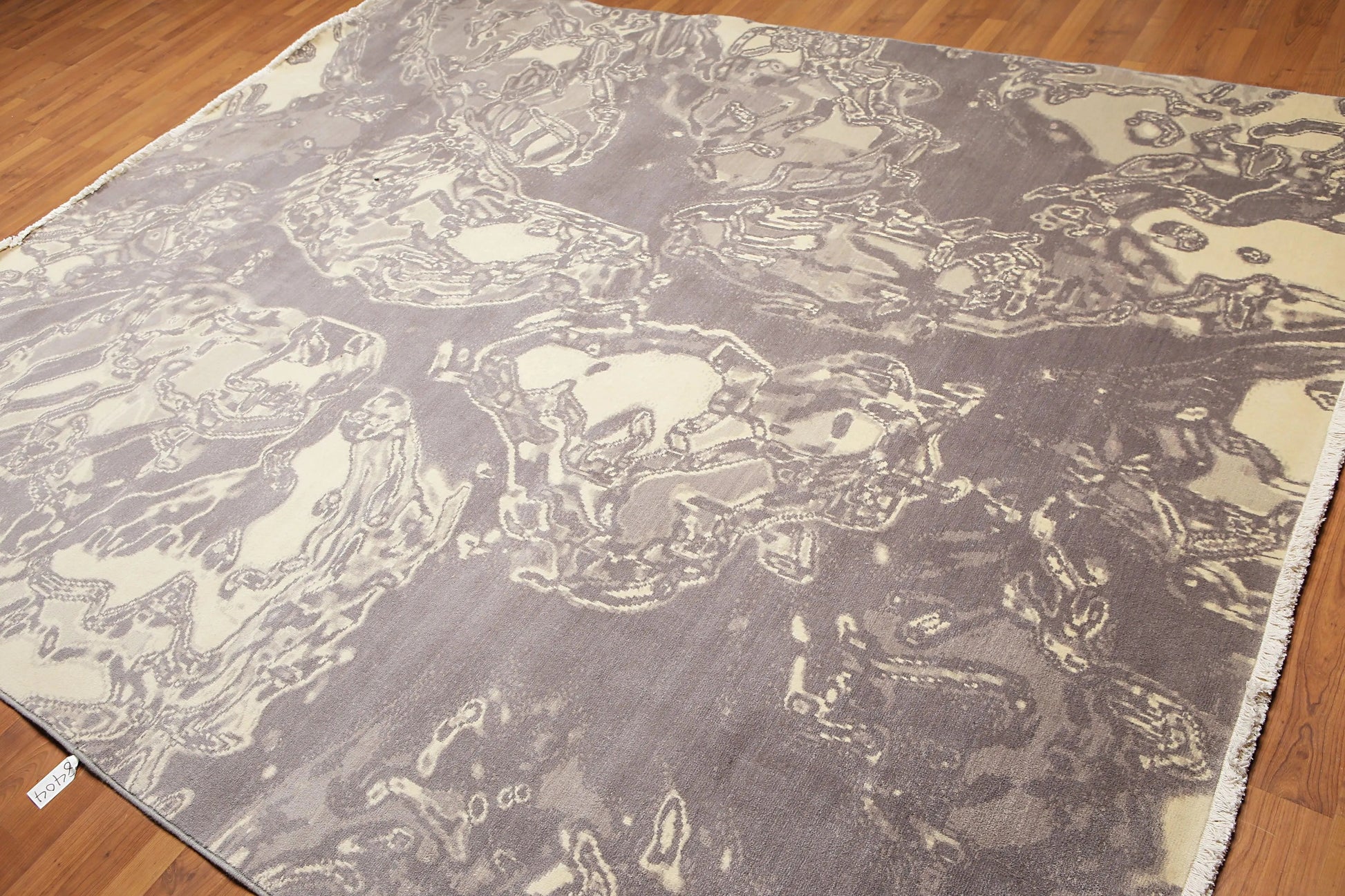 8' x 10' Modern 100% Wool Oriental Area rug 8x10 ft Gray-3