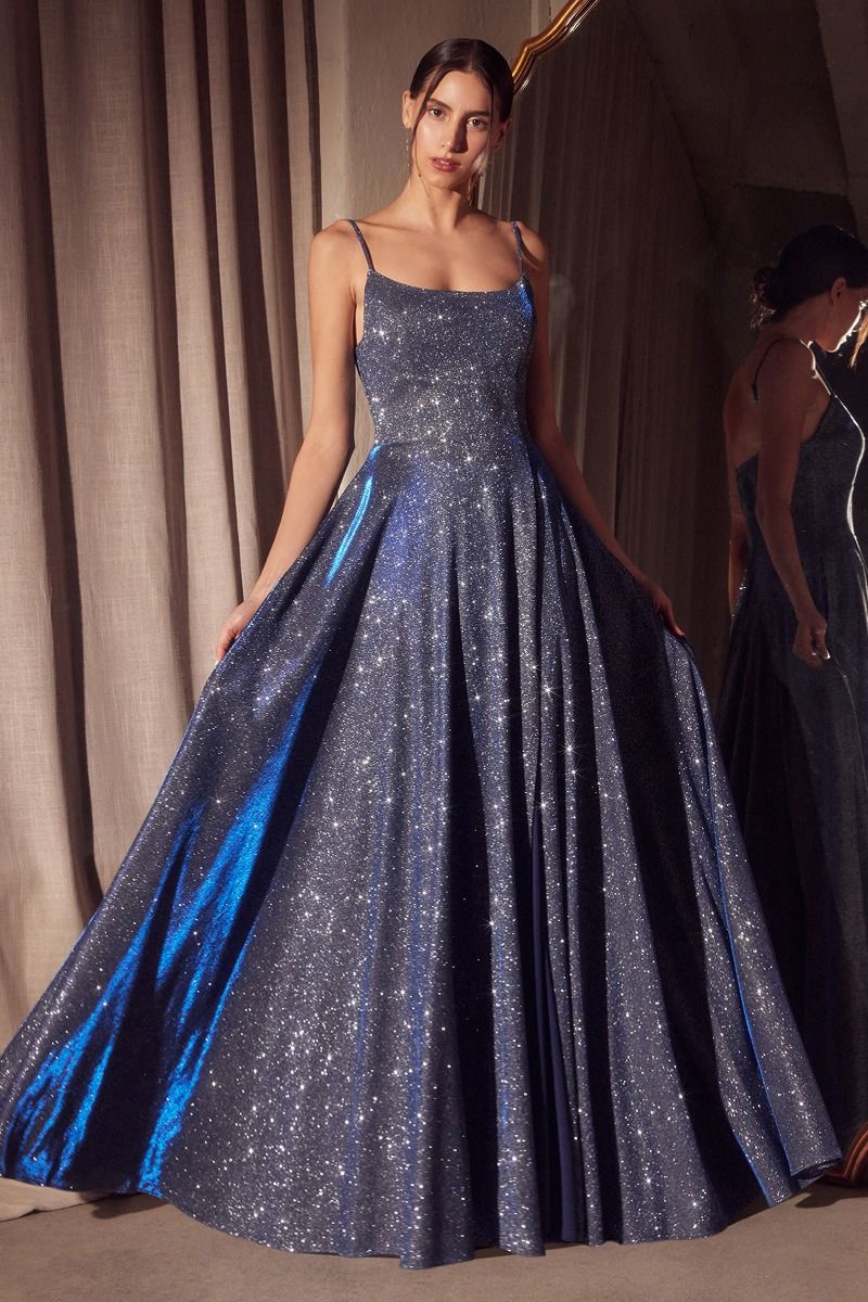 Ice Blue Satin Halter Dress – Cool Tone Glam CDT213