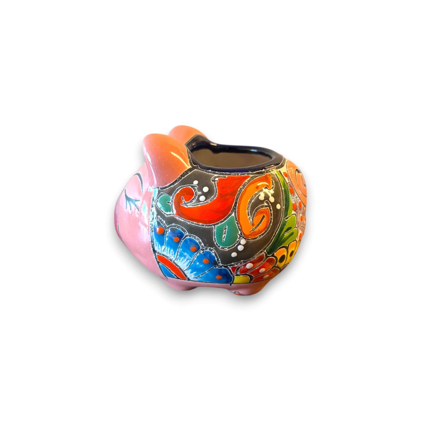 Mexican Talavera Pig Planter | Vibrant Handmade Ceramic Decor