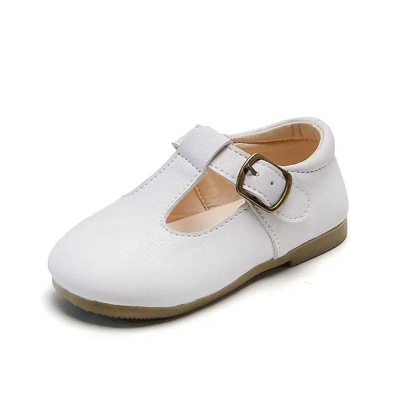 Tan Leather Versatile Single Shoes for Toddlers