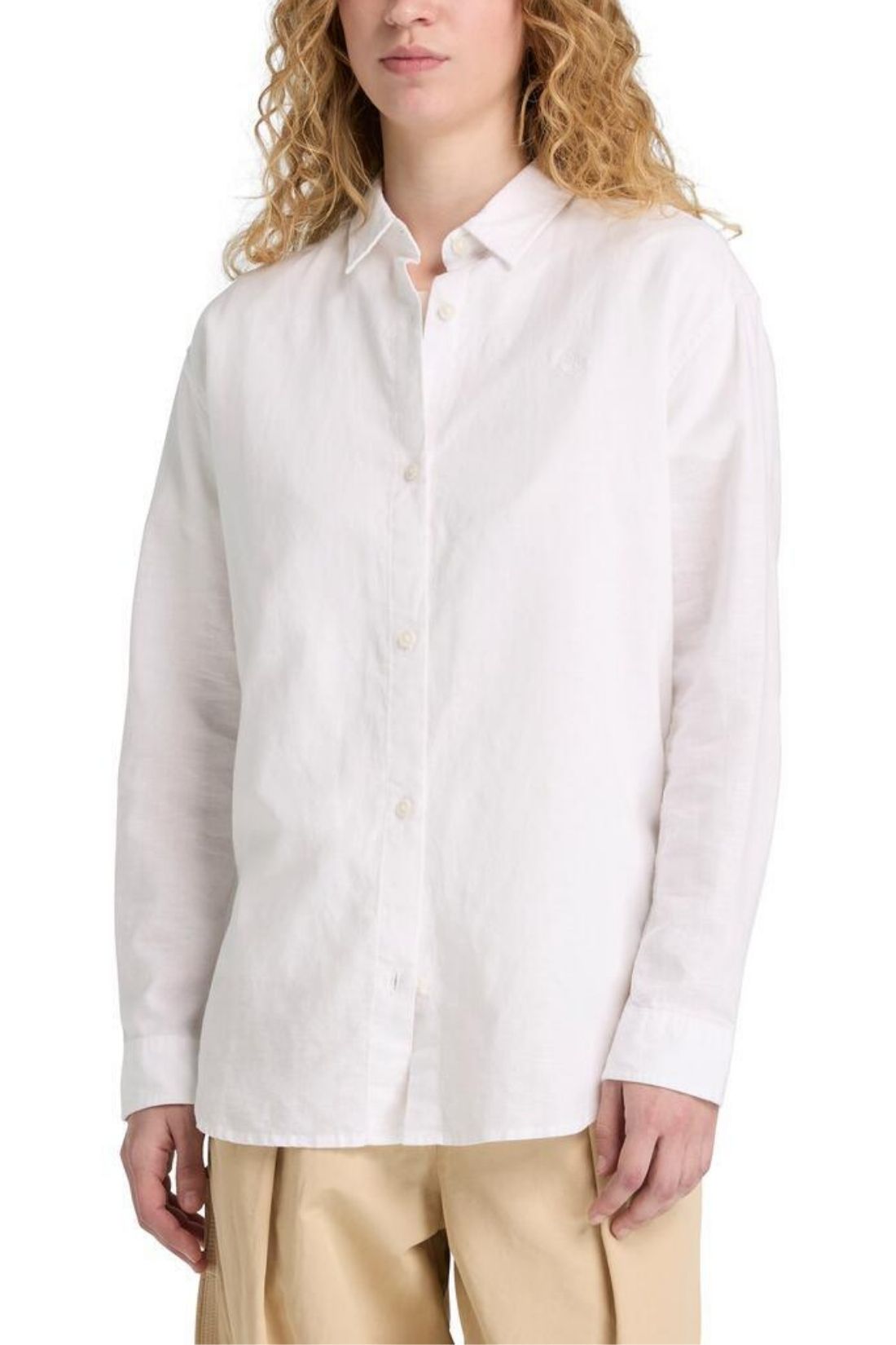 TIMBERLAND - Women's relaxed linen blend shirt - Size XL-0