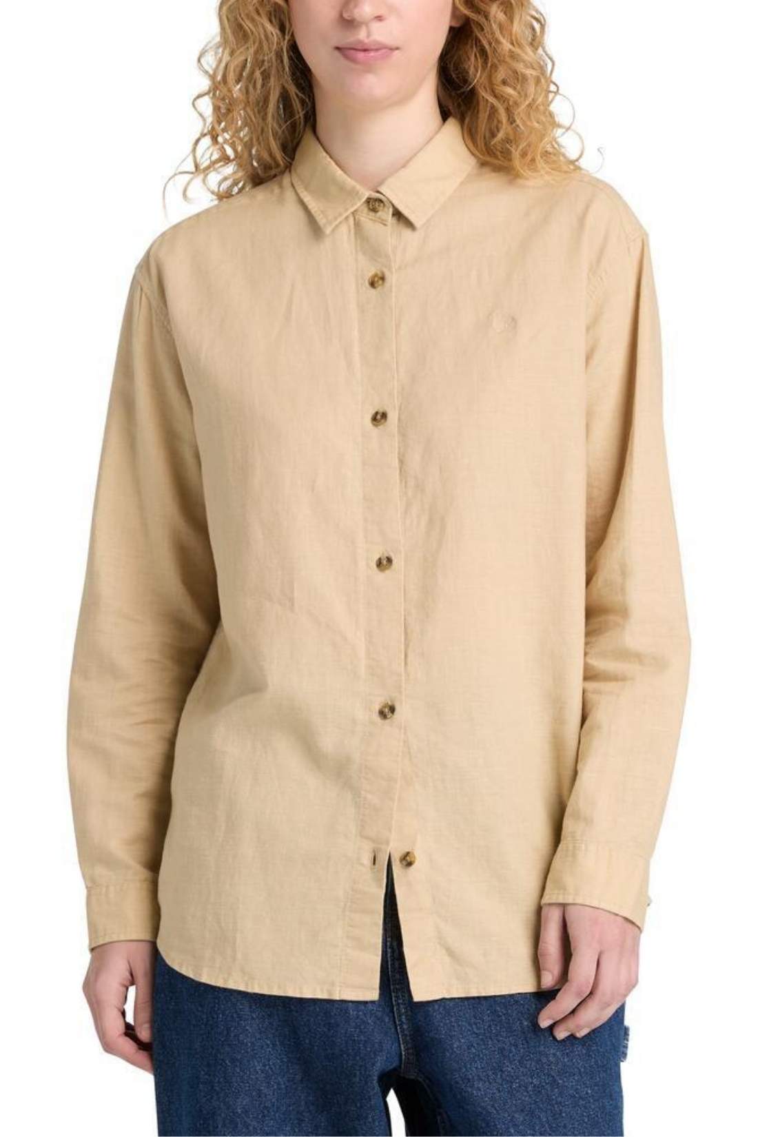 TIMBERLAND - Women's relaxed linen blend shirt - Size XL-6