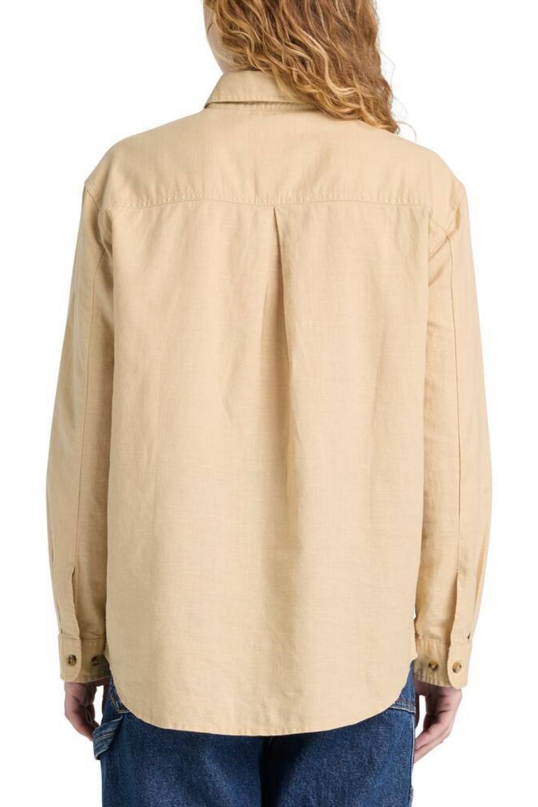 TIMBERLAND - Women's relaxed linen blend shirt - Size XL-8