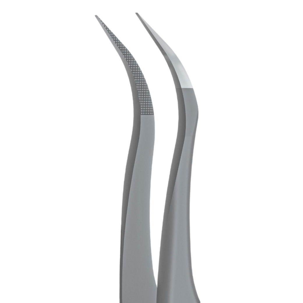 STALEKS PRO EXPERT 45 TYPE 1 PROFESSIONAL EYELASH TWEEZERS CURVED TE-45/1 - STALEKS™-2