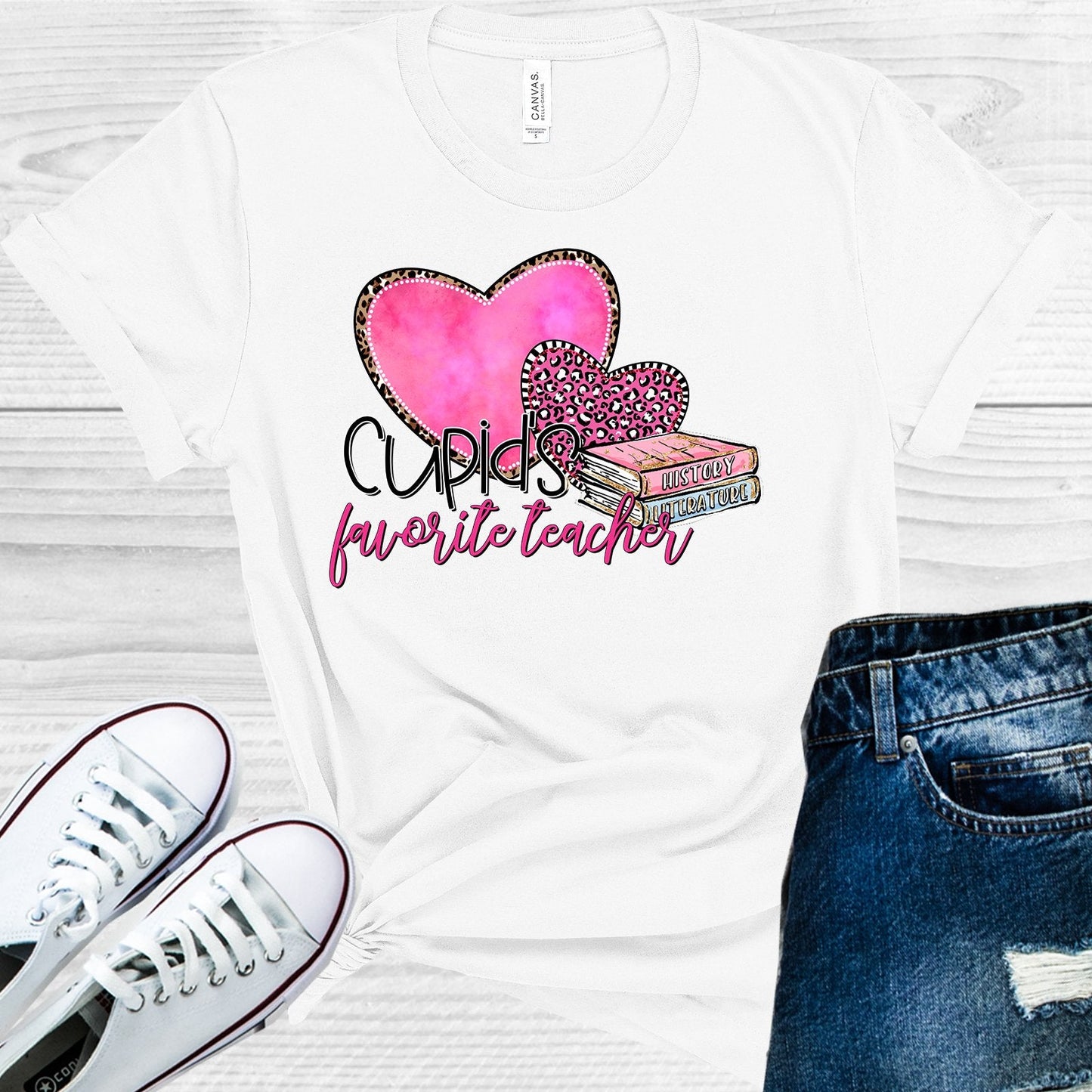 Cupid's Favorite Teacher Graphic Tee