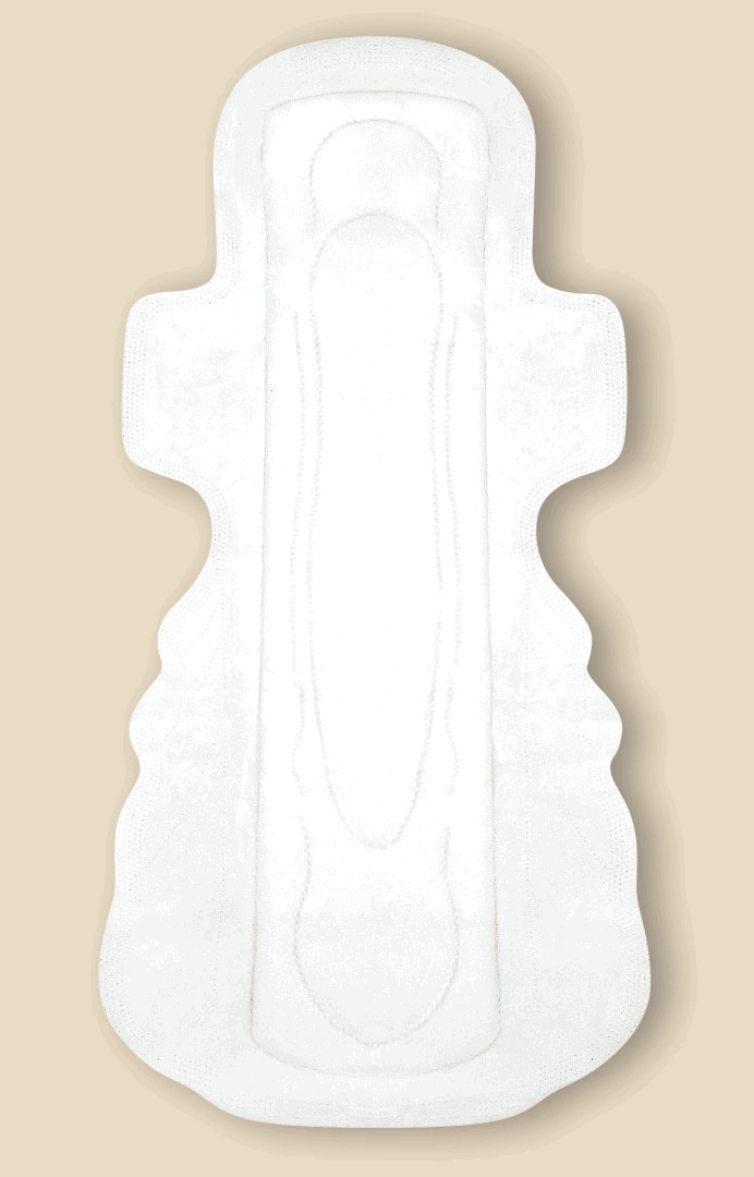 Organic Cotton and Hemp Fiber Menstrual Long / Night Pads with Wings 25% more absorbency-2