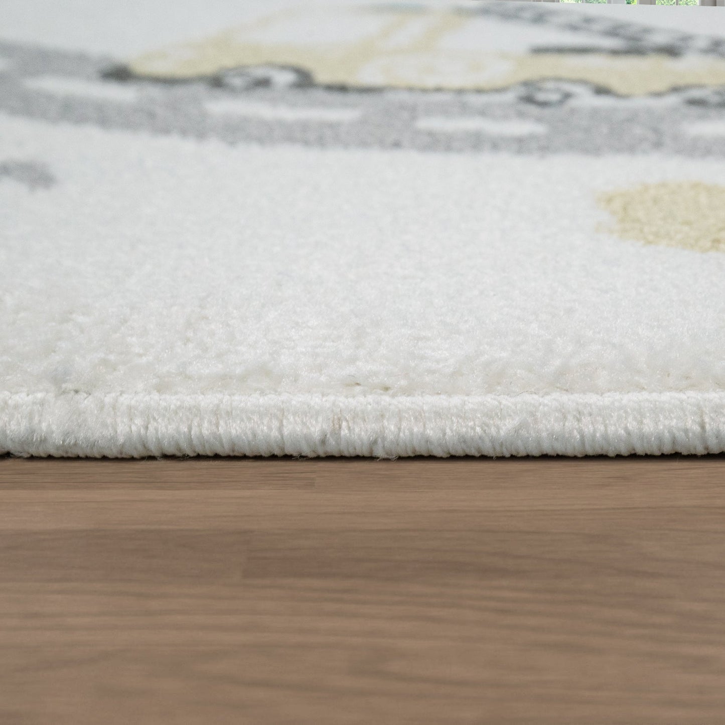 Nursery Rug Nino with Town Streets and Cars Motif in Pastel Colors-2