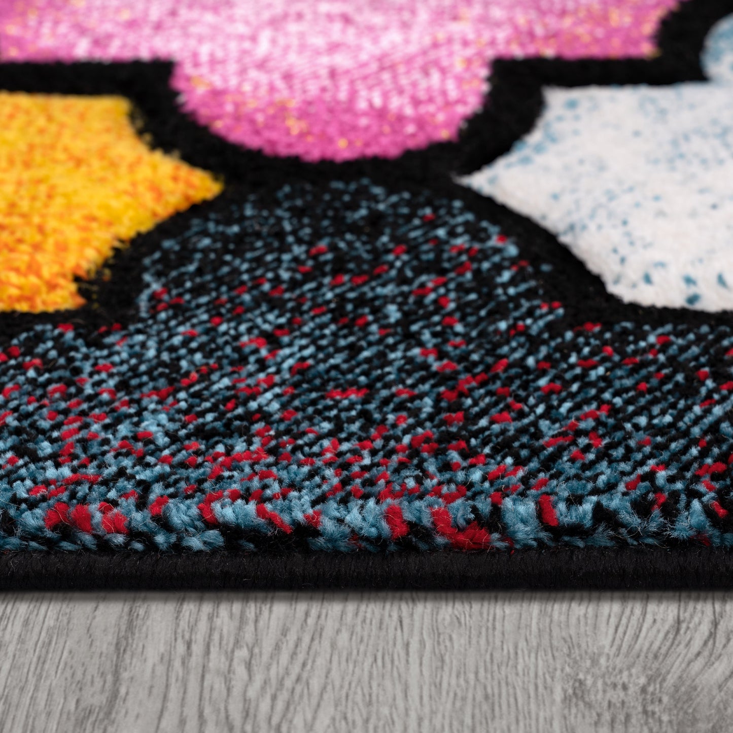 Colorful Area Rug Smaragd Moroccan Pattern - Multicolor-2