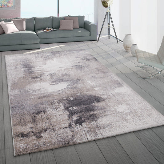 Abstract Area Rug Mero Artful Colors in Beige Grey-0