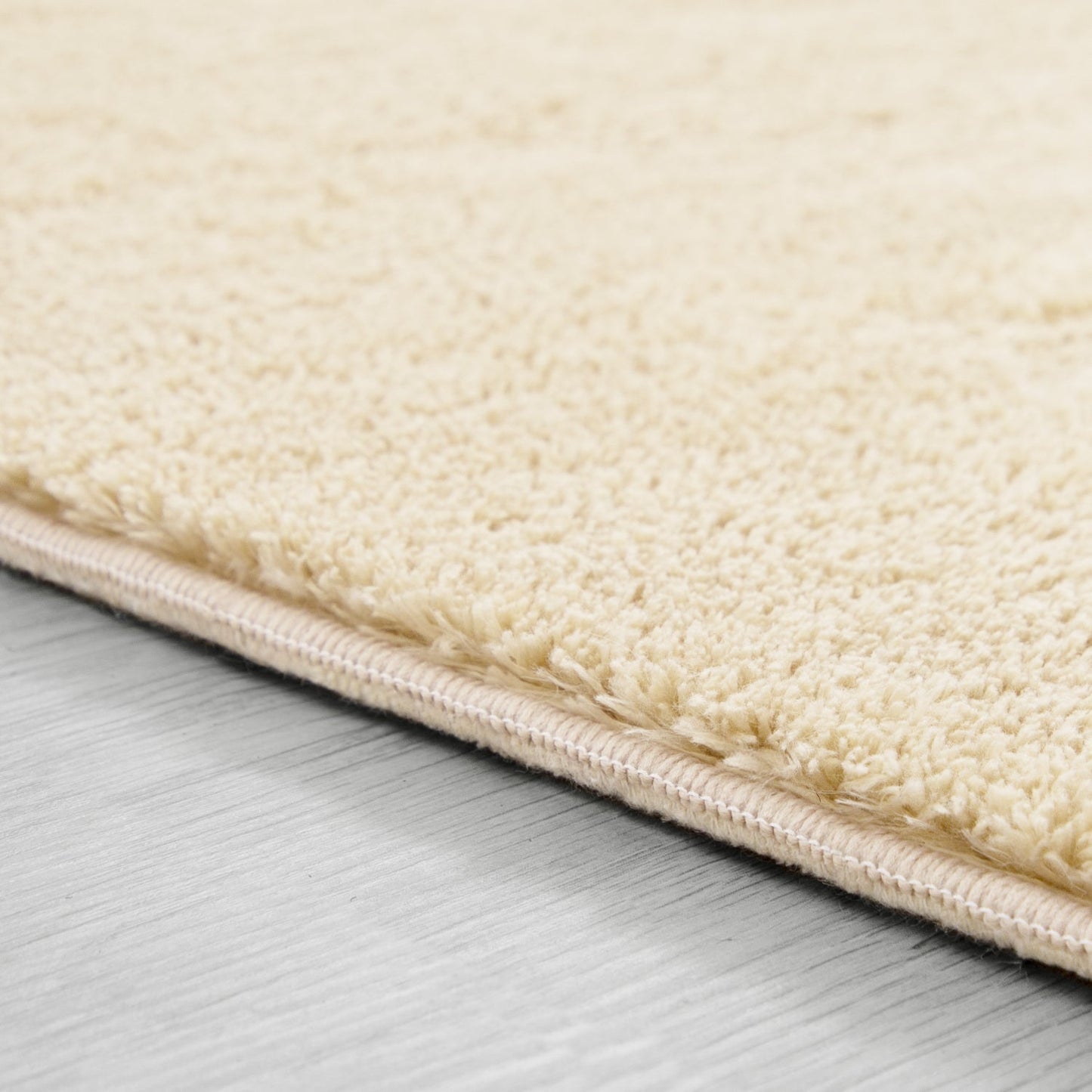Soft Area Rug with Anti-Slip Backing Washable - Beige-2