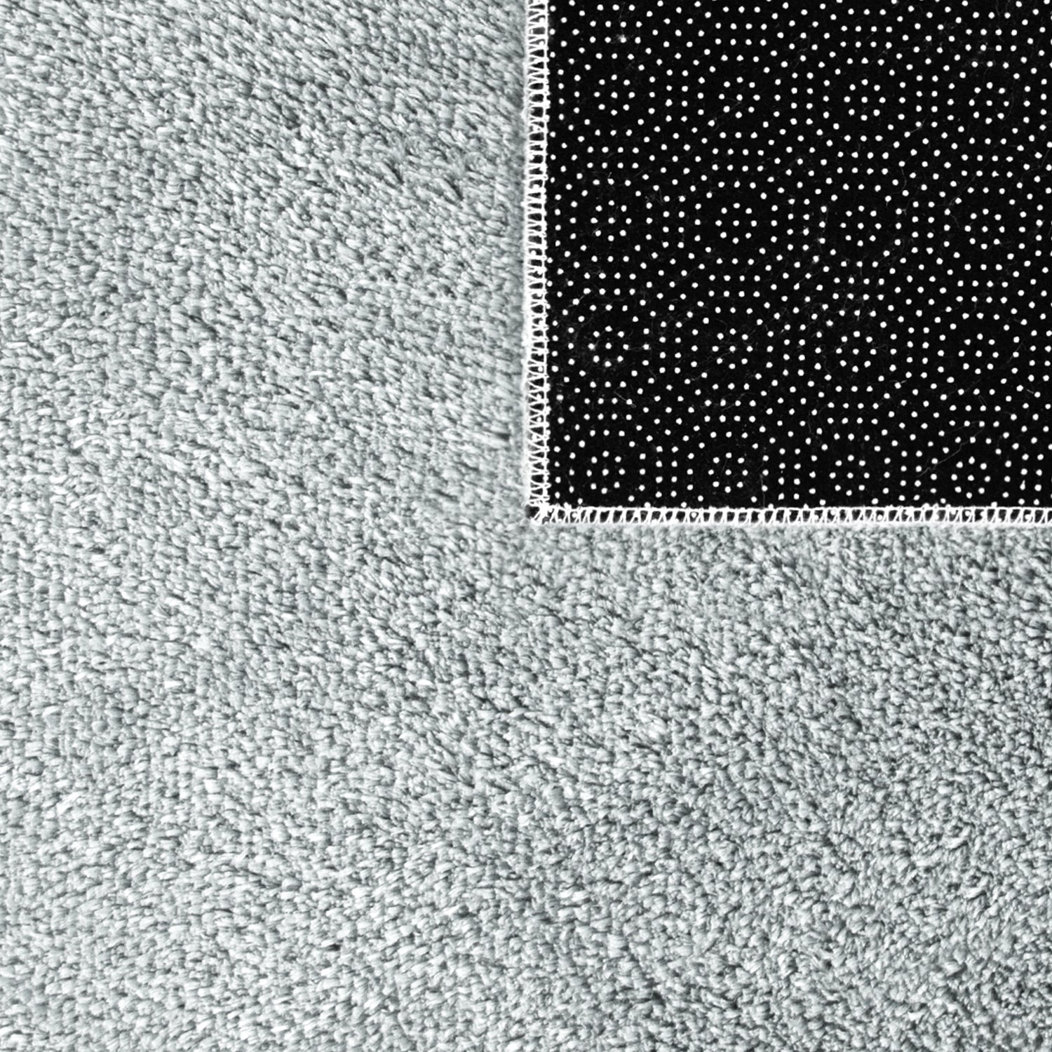 Soft Area Rug with Anti-Slip Backing Washable - Grey-3