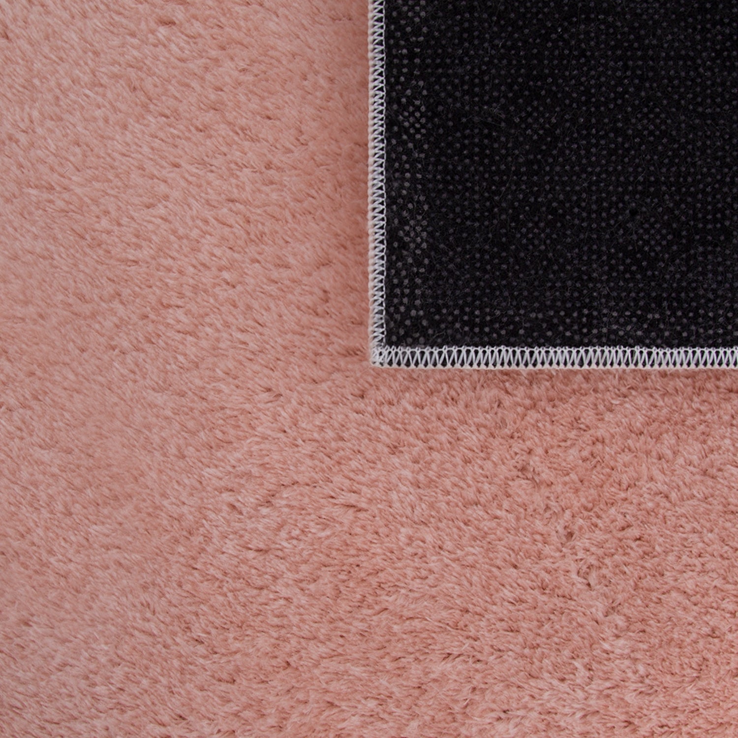Soft Area Rug with Anti-Slip Backing Washable - Pink-3