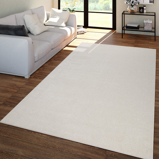Solid Flatweave Rug Porto for Living Room - Cream-0