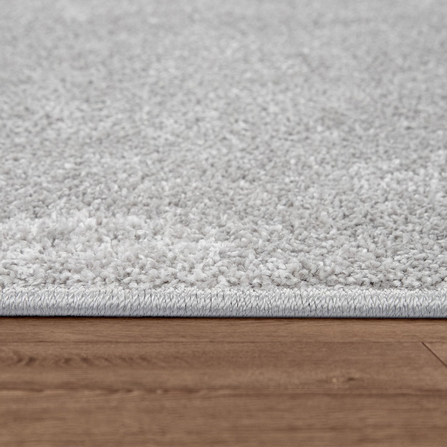 Solid Flatweave Rug Porto for Living Room - Silver-2