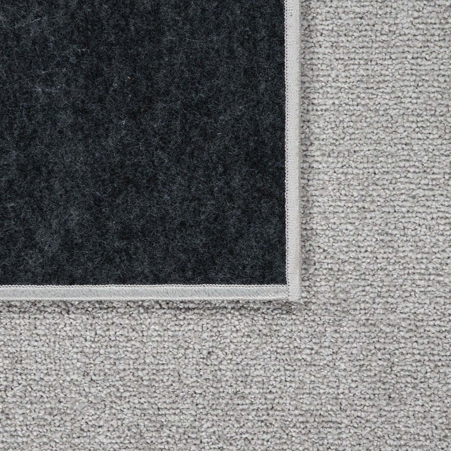 Solid Flatweave Rug Porto for Living Room - Silver-3