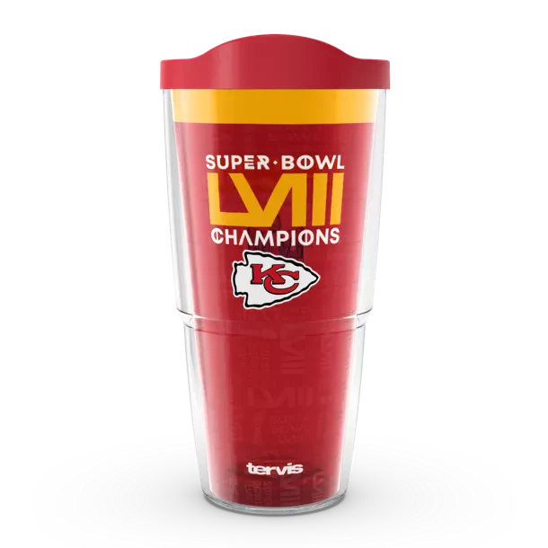 Kansas City Chiefs - NFL Super Bowl LVIII  Champions Plastic Tumbler