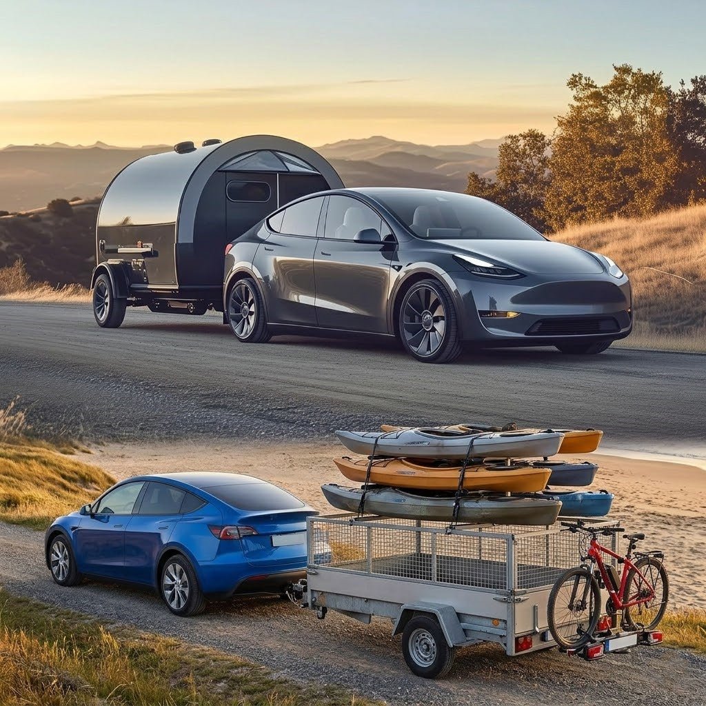 TESERY Tow Hitch for Model Y | 6500 lbs Capacity | No-Drill Install
