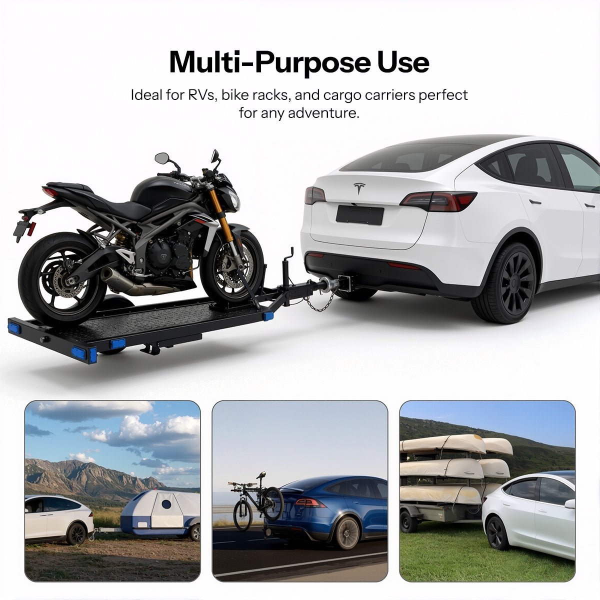 TESERY Tow Hitch for Model Y | 6500 lbs Capacity | No-Drill Install