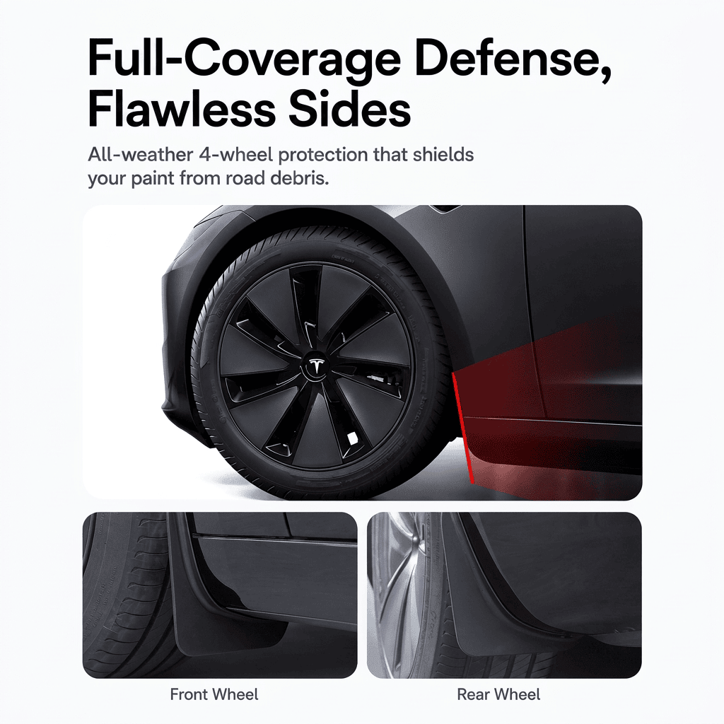 TPE Mud Flaps for Tesla Model 3 Highland