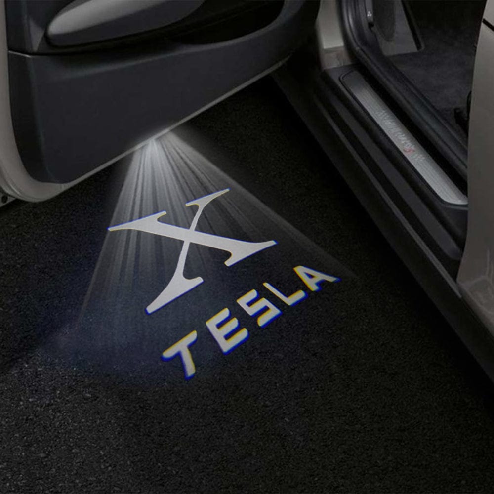 Tesla Model X Premium Door Puddle Lights Multiple Designs 2022-2026