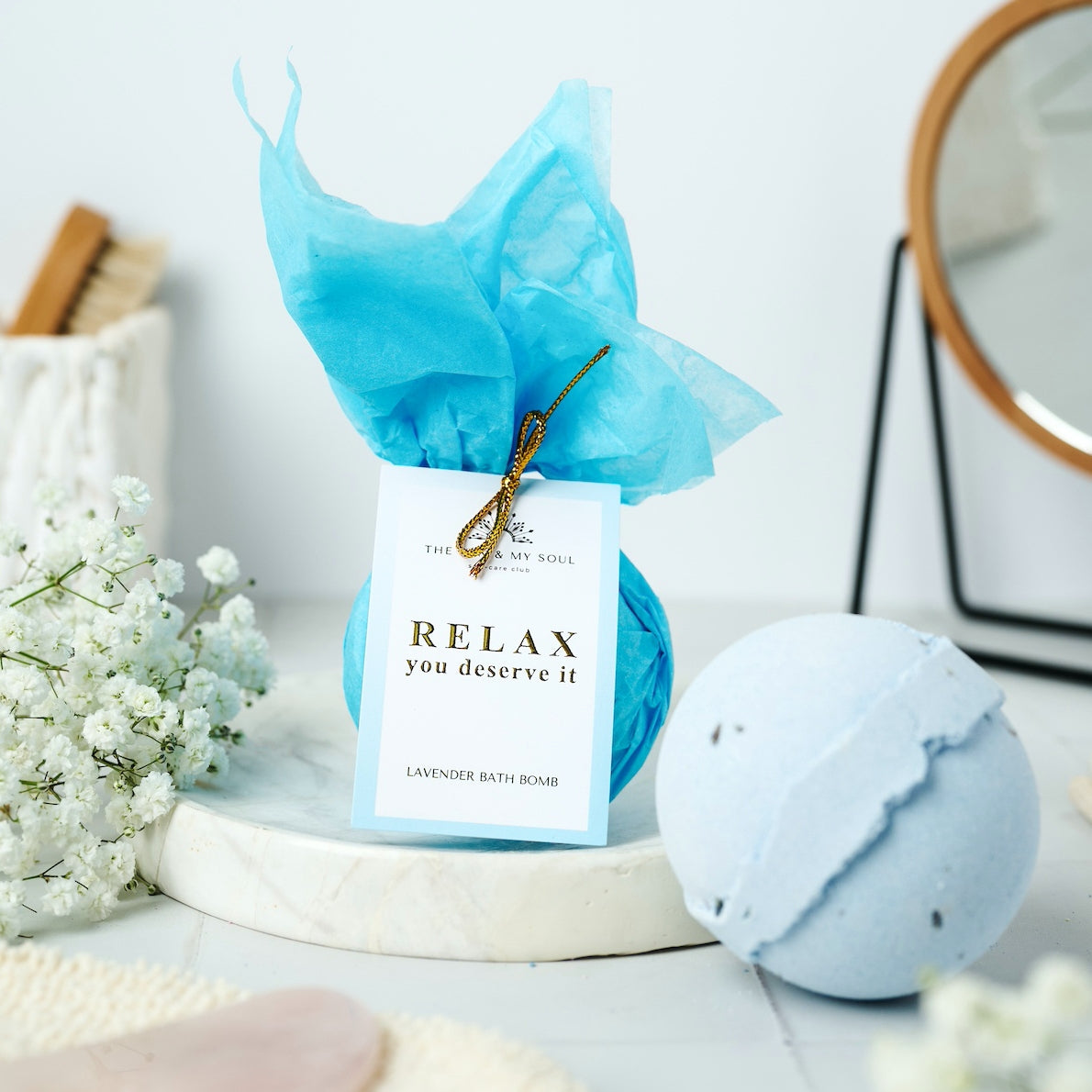 Relax You Deserve It - Relaxing Lavender Bath Bomb Soothing Soak-0
