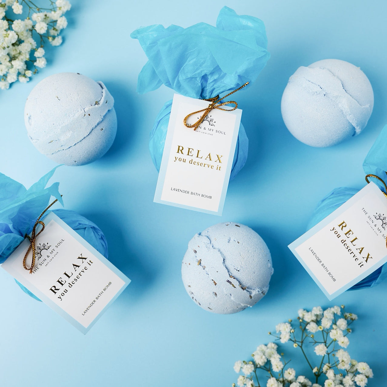 Relax You Deserve It - Relaxing Lavender Bath Bomb Soothing Soak-2